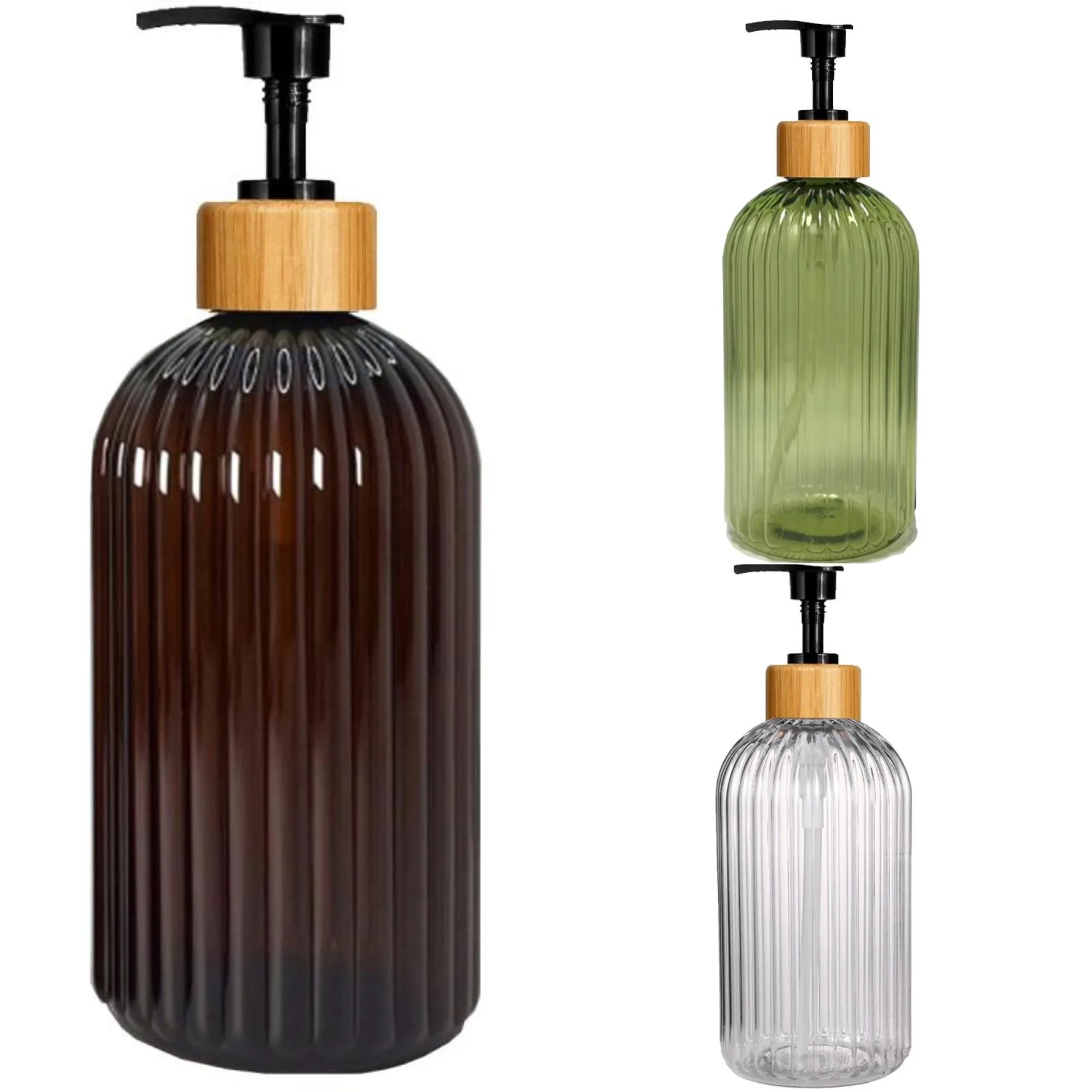 

Дозатор для мыла 500 мл, 4 цвета, с помпой, многоразовый, пустой флакон для шампуня, для кухни и ванной, для мытья рук, тела, лосьона