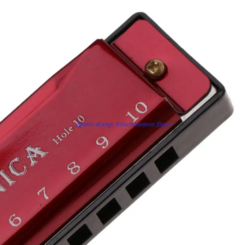 G7NF 10 Holes for Key of C Blues Harmonica Musical Instrument Educational Toy with fo