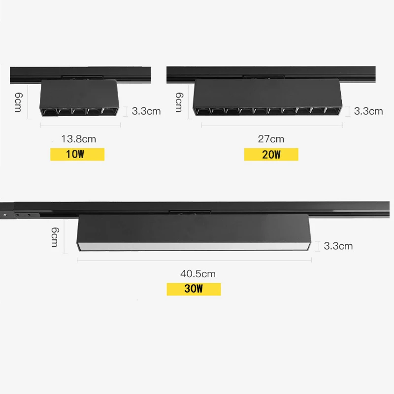 LED Track Light Creative Line Light LED Down Light Spot Light 10W 20W 30W Bar Living Room Ceiling Light Modern Indoor Lighting