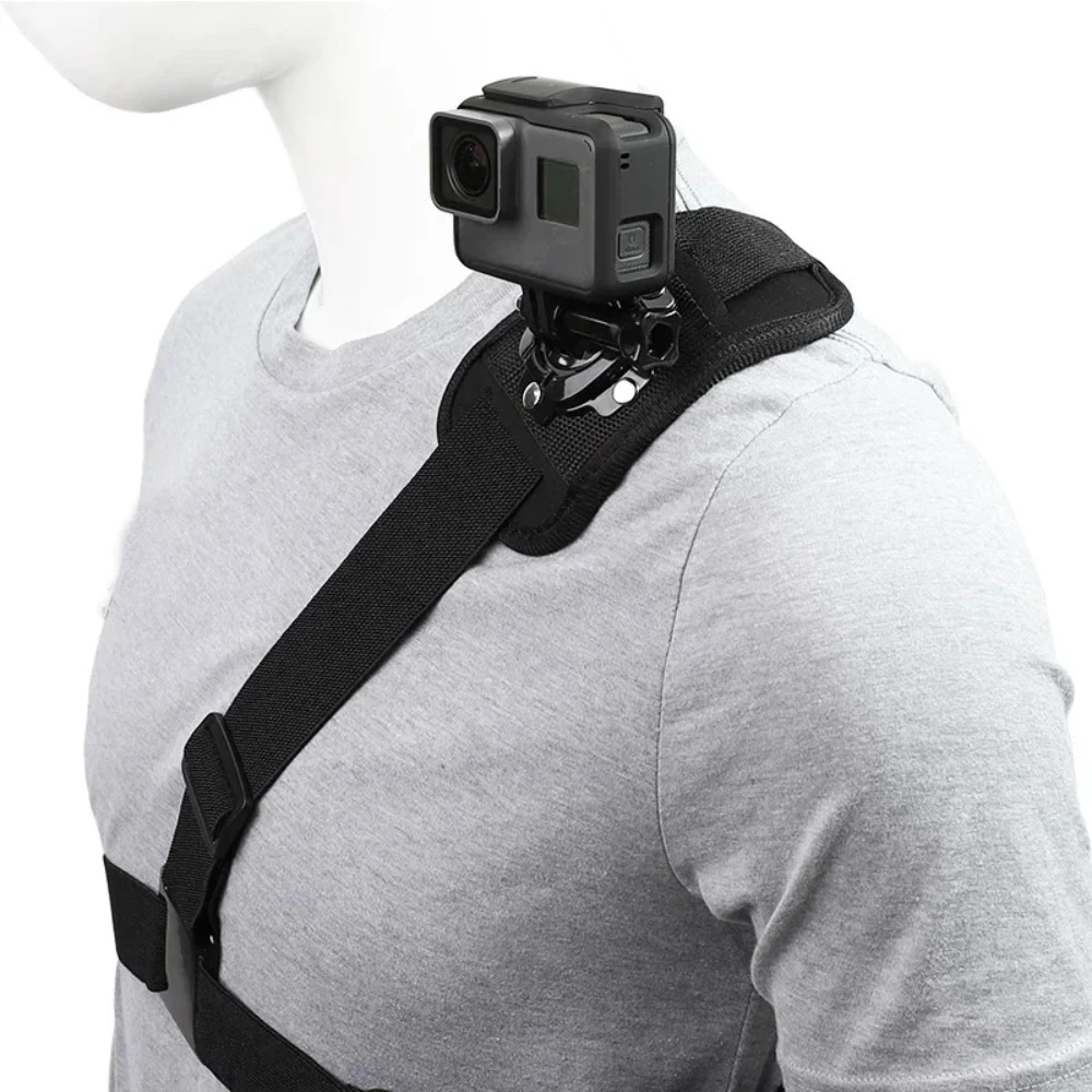 360 °   Adapter do mocowania na ramię, uprząż piersiowa do GoPro Hero 13 12 11 10 9 8 7 6 5 4 3+ 3 Black Edition Xiaomi Yi