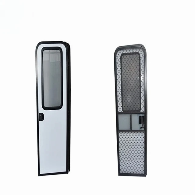 Caravan RV Motorhome Entry Door with Lock for Camper Van Trailer Boat Aluminum Weatherproof view 2