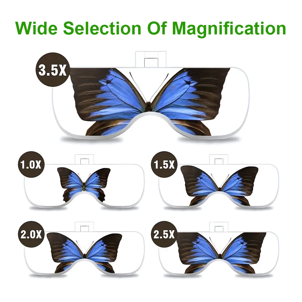 Kaca Pembesar Kepala LED 5 Lensa Dapat Diganti 1.0X Hingga 3.5X Kaca Pembesar Ikat Kepala untuk Perbaikan Jam Tangan dan Membaca
