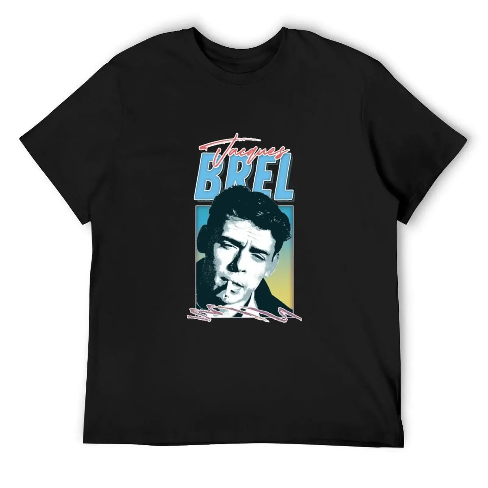 

Jacques Brel T-Shirt cute clothes korean fashion heavyweights mens white t shirts