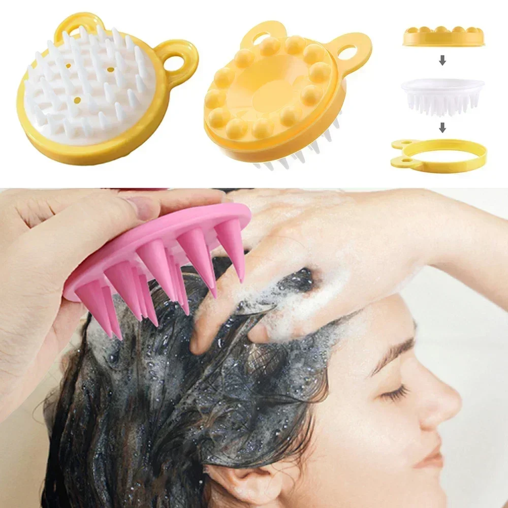 1/3pcs Newest Scalp Scrubber Shampoo Brush Massager Clean Scalp Comb Hair Washing Brush Scalps Exfoliator Brushs Head Tools