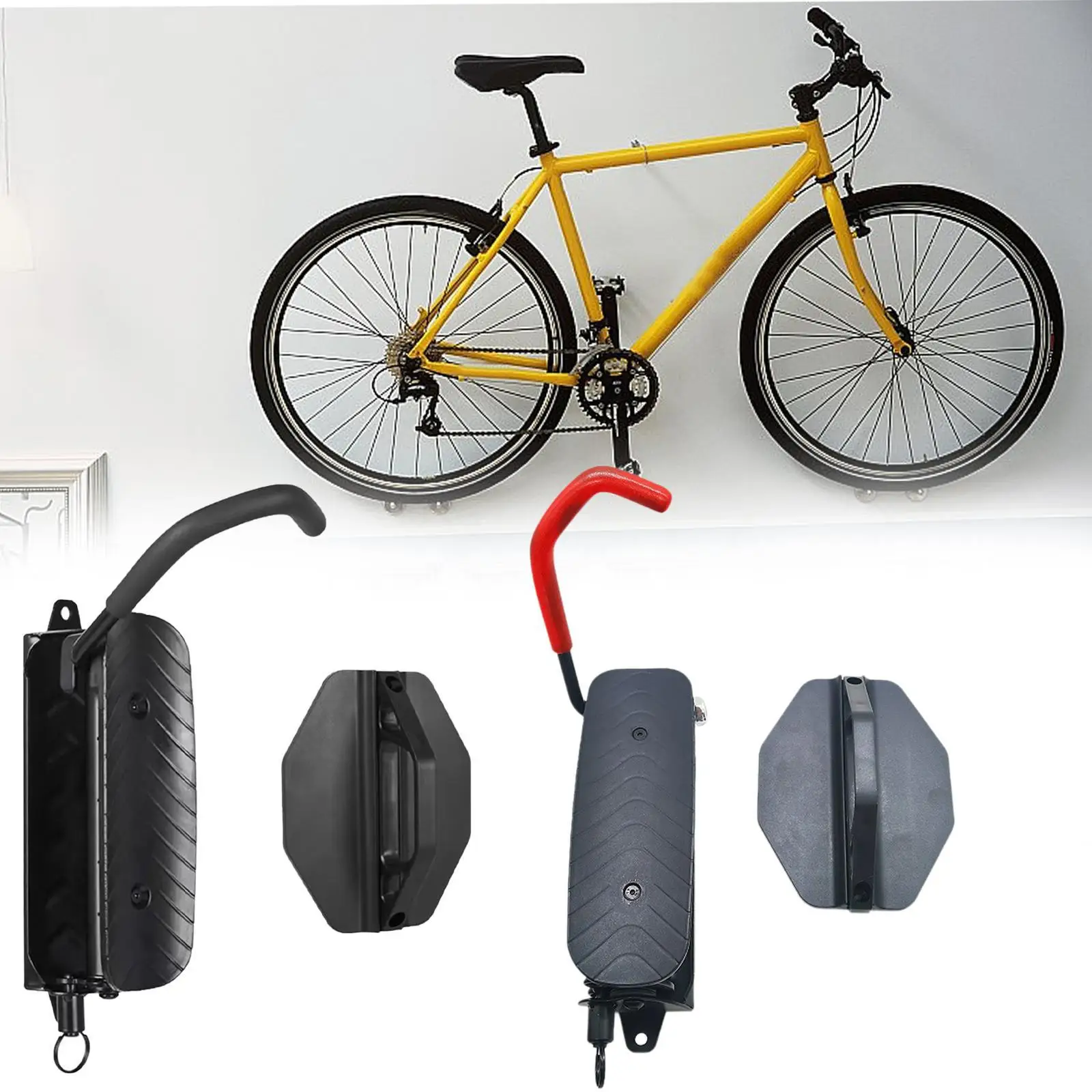 Swivel Bike Wall Rack Bike Wall Mount Rack Vertical Bicycle Hook Garage Wall Hanger for Indoor Office Garage Home Apartment