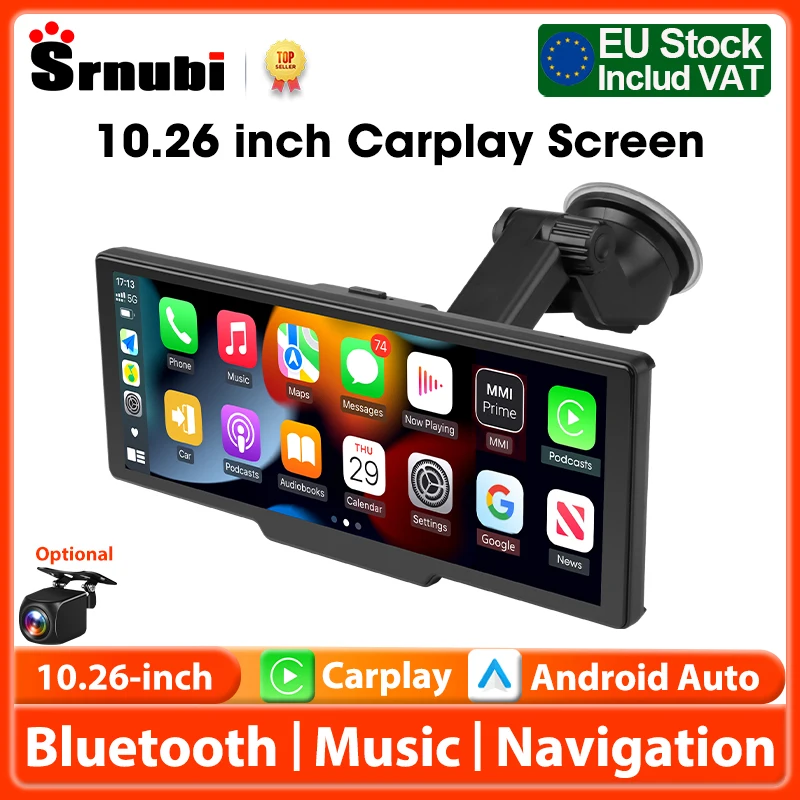 CarPlay Android Auto Srnubi 10.26" 