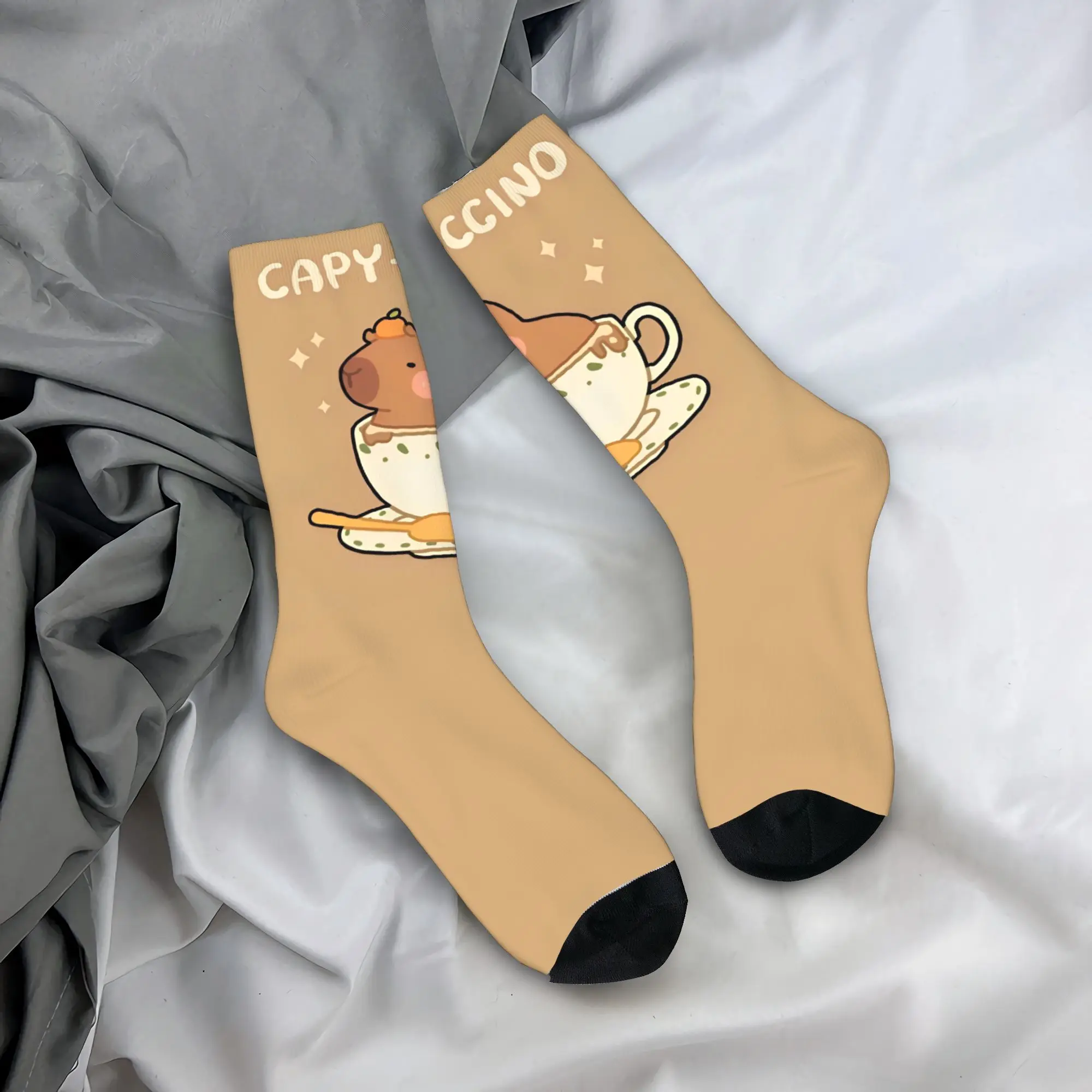 

Autumn Winter Casual Unisex Cute Capybara Socks Non-slip Basketball Socks