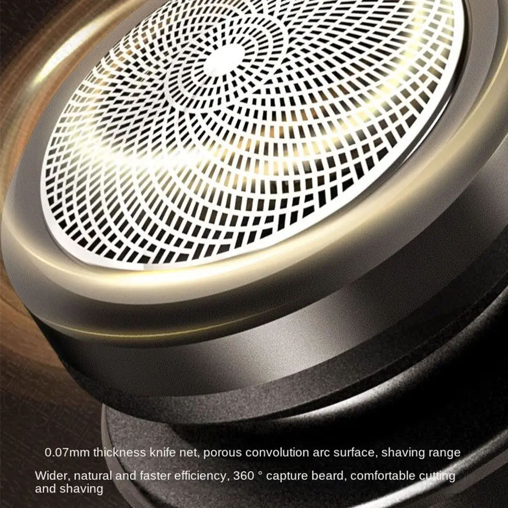 barbeador-eletrico-digital-masculino-led-recarregavel-tipo-c-uso-a-seco-e-molhado-portatil-rotativo-confortavel-e-a-prova-d'Agua