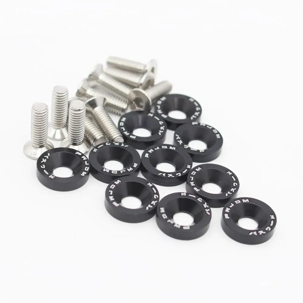 

Automotive rivet, 20 mm, 10 pcs., 6Mx20 steel bolts, Aluminum washers, J607 Specifications, jdmM6black04, 2015978117, China