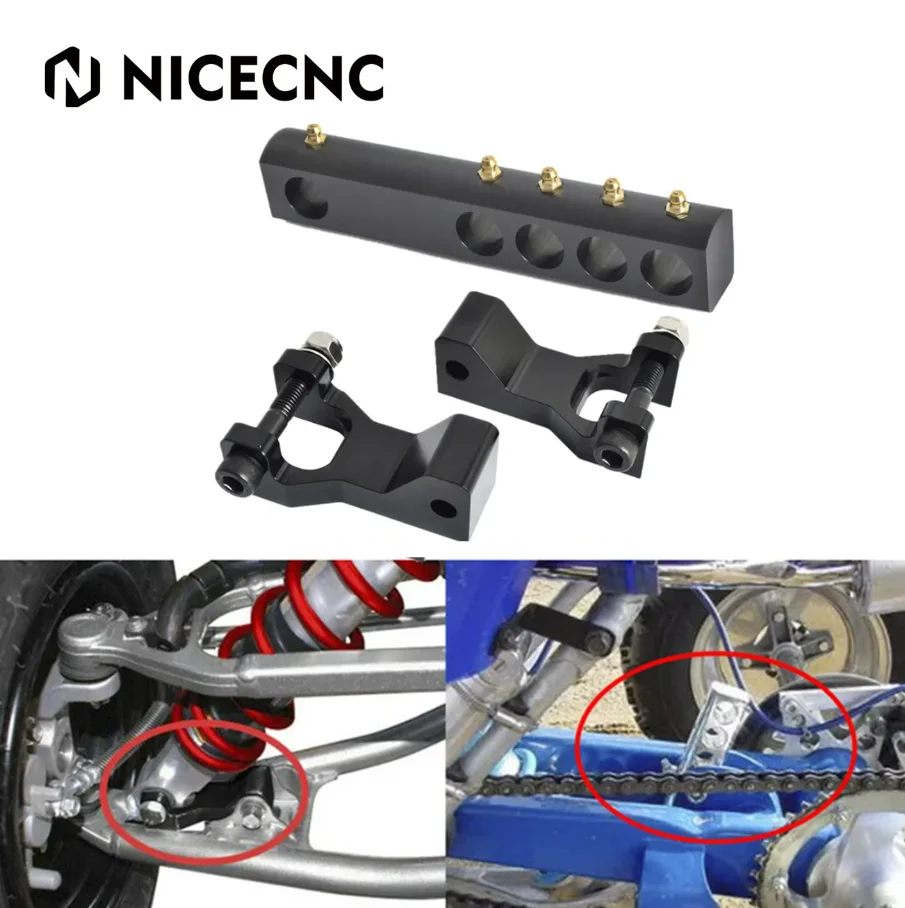 

Комплект переднего и заднего опускания для Yamaha Banshee 350 YFZ350 1987-2008 2007 Warrior 350 YFM350X 1987-2004, алюминиевые аксессуары для квадроциклов