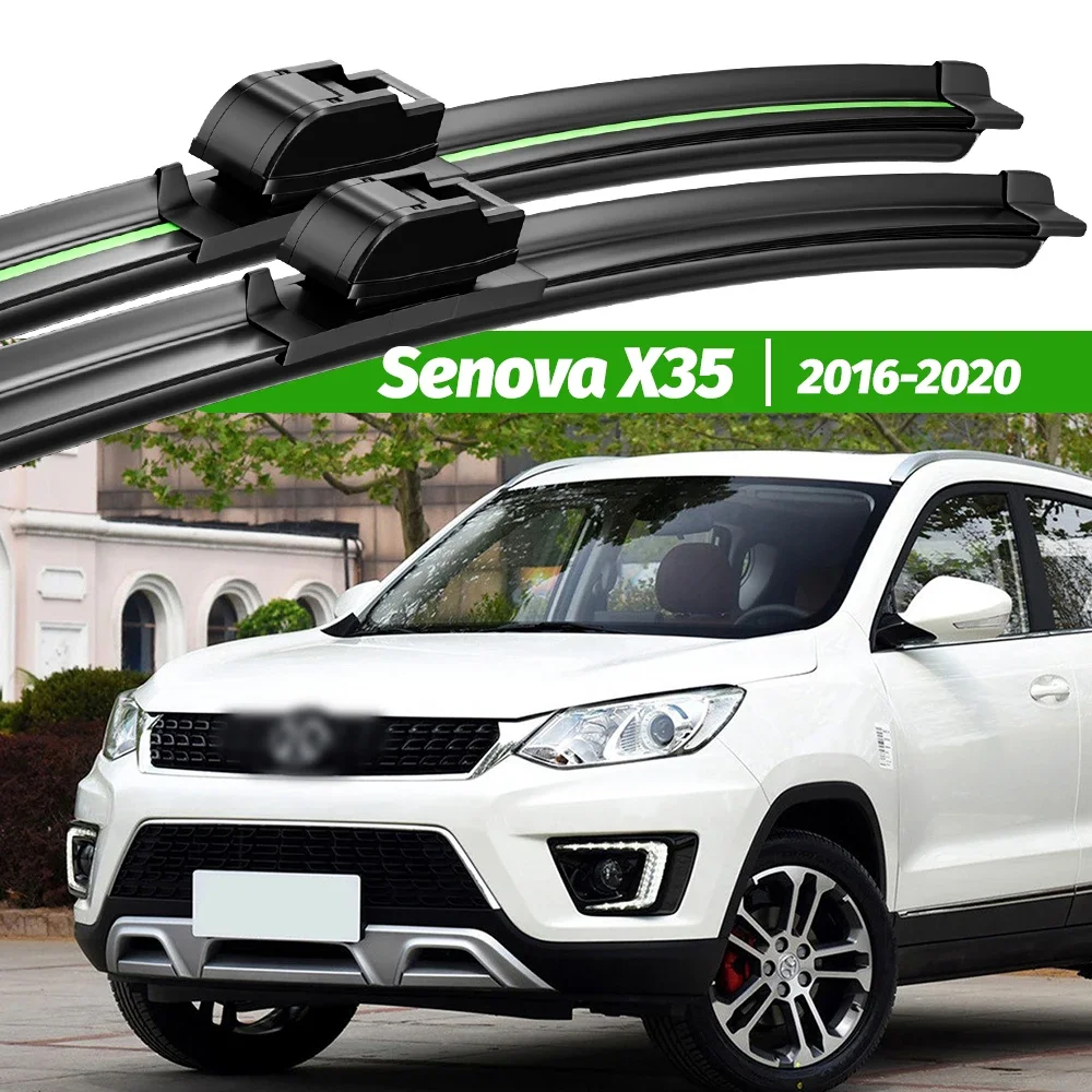 For BAIC Senova X35 2016-2020 2pcs Front Windshield Wiper Blades 2017 2018 2019 Windscreen Window Accessories