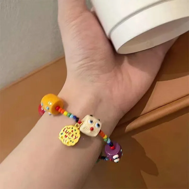 New Cute Dice Monster Beaded Bracelet For Women Lovely Scalable Bracelet Fashion Personalized Daily Jewelry Girls Gift Wholesale