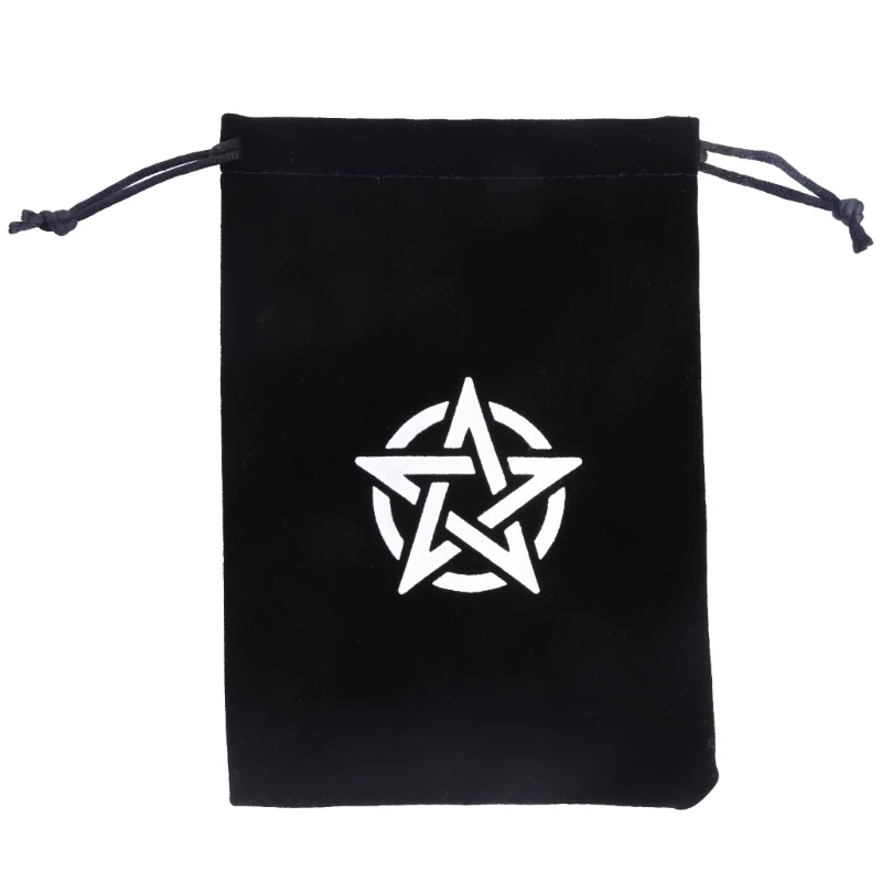 Y1UB Velvets Tarot Drawstrings Bag Dices Party Storage Bag Jewelry Rune Pouches Organizers for Tarot & Oracles Cards Easily Use