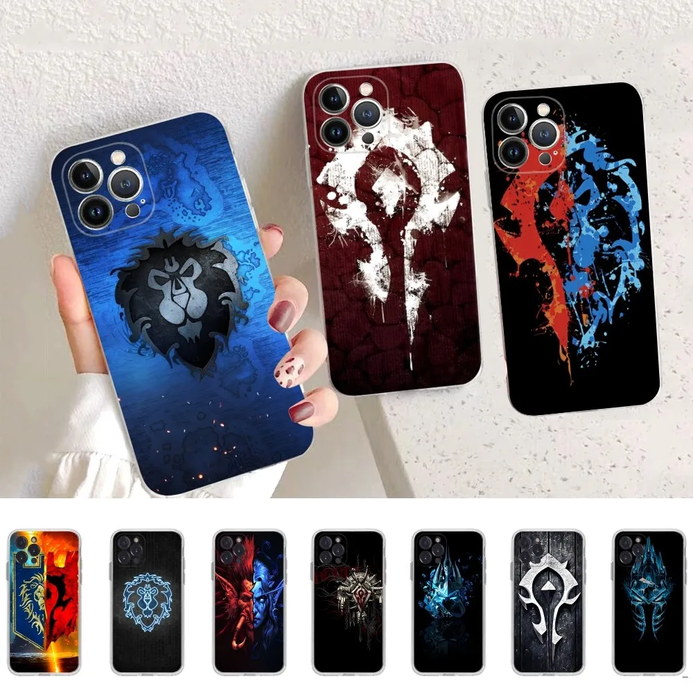 World GAME Of W-Warcrafts Phone Case For iPhone 14 11 12 13 Mini Pro XS Max Cover 6 7 8 Plus X XR SE 2020 Funda Shell