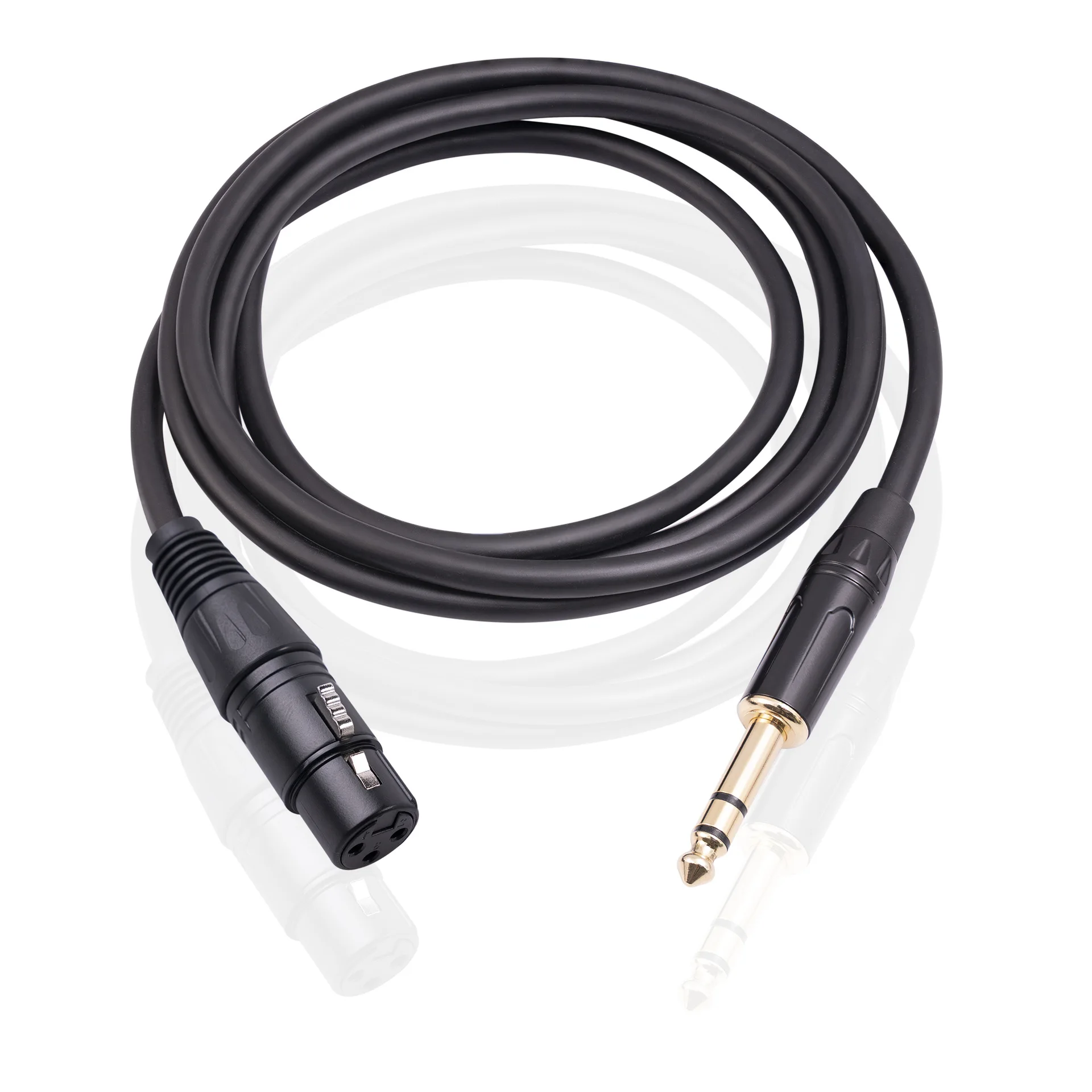 6.35 1/4 inch TRS Male To 3-Pin XLR Female XLR To Mono Jack 6.5mm Male Plug Microphone Audio Cables for Speaker Mixer Amplifier