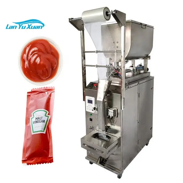 Máquina automática de embalaje de bolsita de salsa pequeña, relleno de salsa de soja, salsa de tomate, bolsita de Ketchup, pasta de Chile y miel