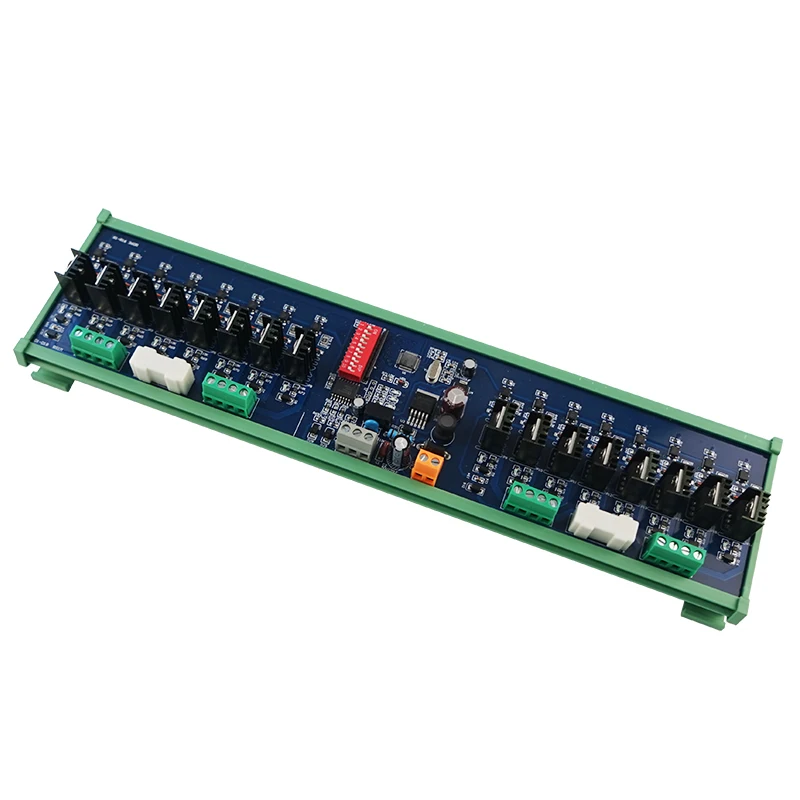 Huaqingjun 16-Channel RS485 Communication PLC DC Expansion Board Modbus RTU RS485 Data Collector Timeout Detection