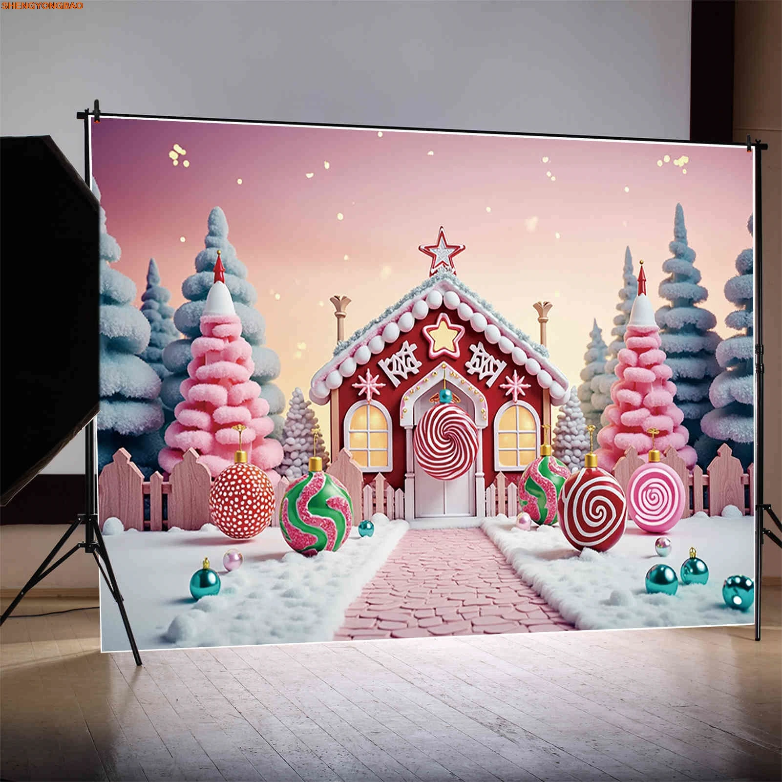 2024 Latar Belakang Natal Fotografi Ornamen Jendela Tahun Baru Photozone Latar Belakang Anak Foto Studio Photozone Alat Peraga