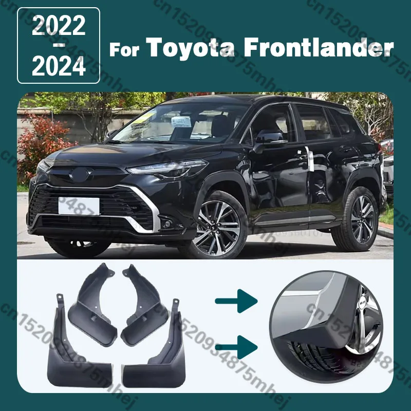 For Toyota Frontlander Corolla Cross XG10 2020-2024 Car Mud Flaps Mudguards Splash Guards Fender External Decorate Accessories