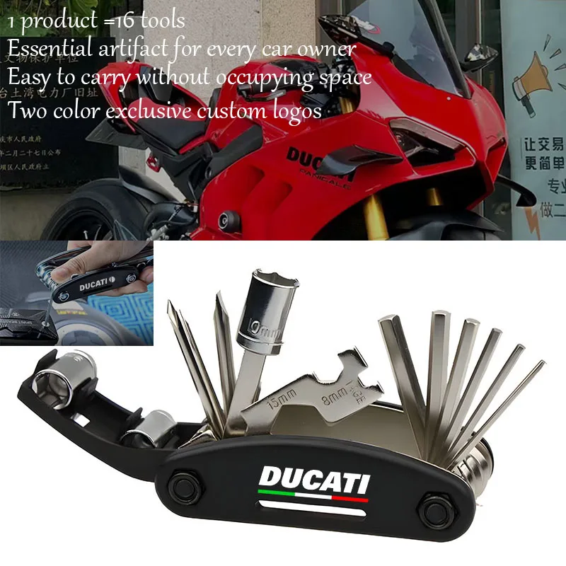 Conbination Tool For Ducati Scrambler 800 Monster 821 Diavel Desertx Multistrada 950 1100 Accessories Repair Screwdriver Set