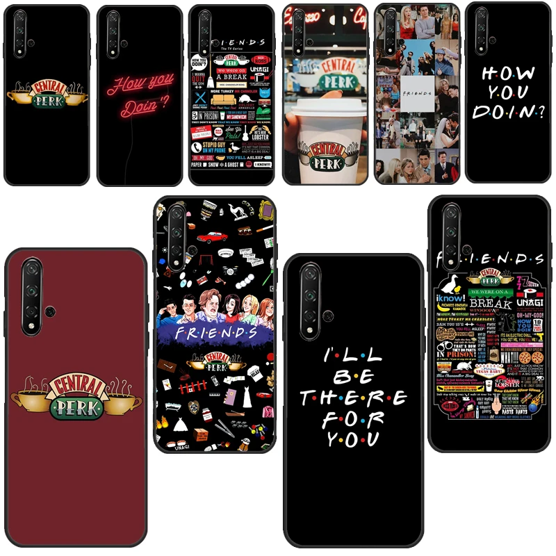 Central Perk Coffee Friends TV Show Case For Huawei P30 P40 P20 Pro Mate 20 Lite P Smart 2019 Nova 5T Honor 9X 8X 10i 20 Pro