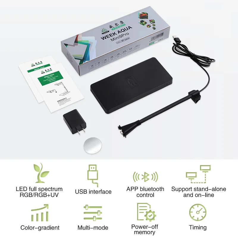 Week aqua Mini9pro Nano Terrarium Light USB Indoor Plant Grow Lamp