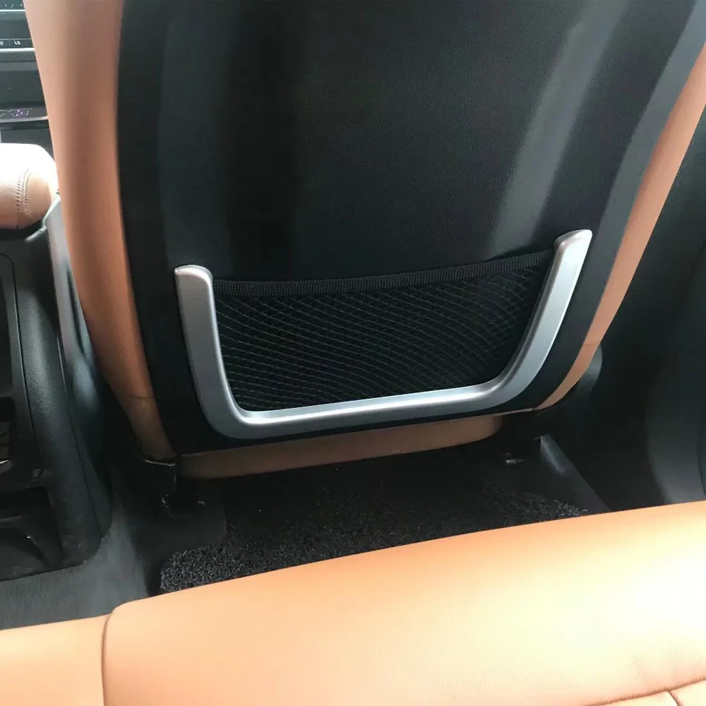Car Sticker Cover Back Rear Seat Storage Net Frame Lamp Trim 2PCs For BMW X3 XDrive 25i 28i 30i 2018 2019 2020 2021 2022 2023