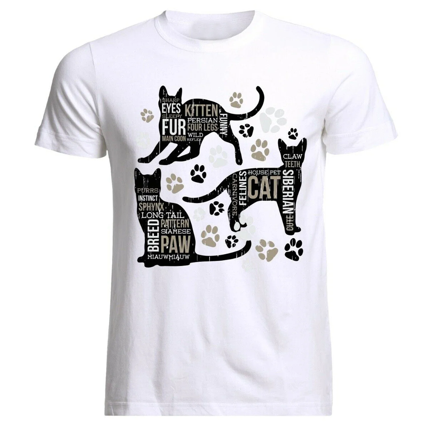 It Self Katze Chatte. Novel Cat Lovers Gift T Shirt. Short Sleeve 100% Cotton Casual T-shirts Loose Top Size S-3XL