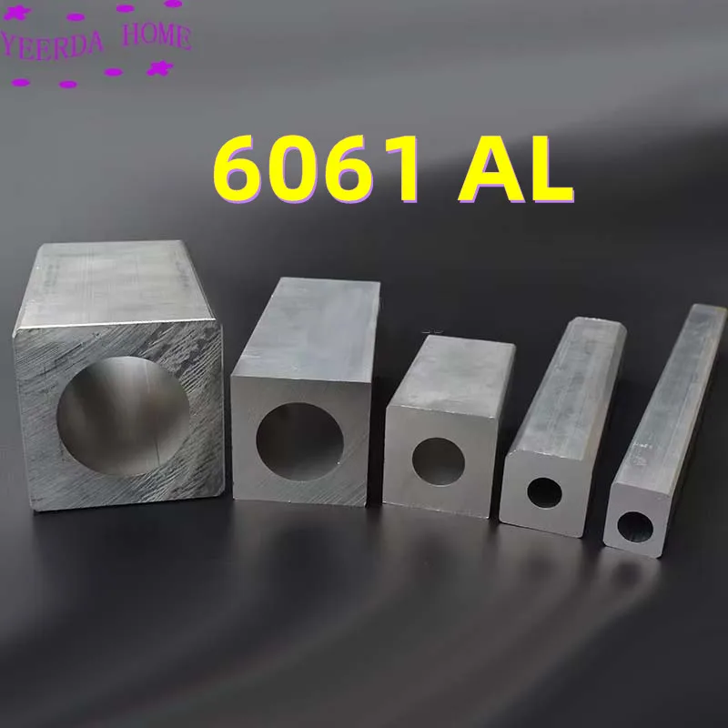 High-quality Square aluminum tube Aluminum tube with square outside and round inside 6061AL DIY material