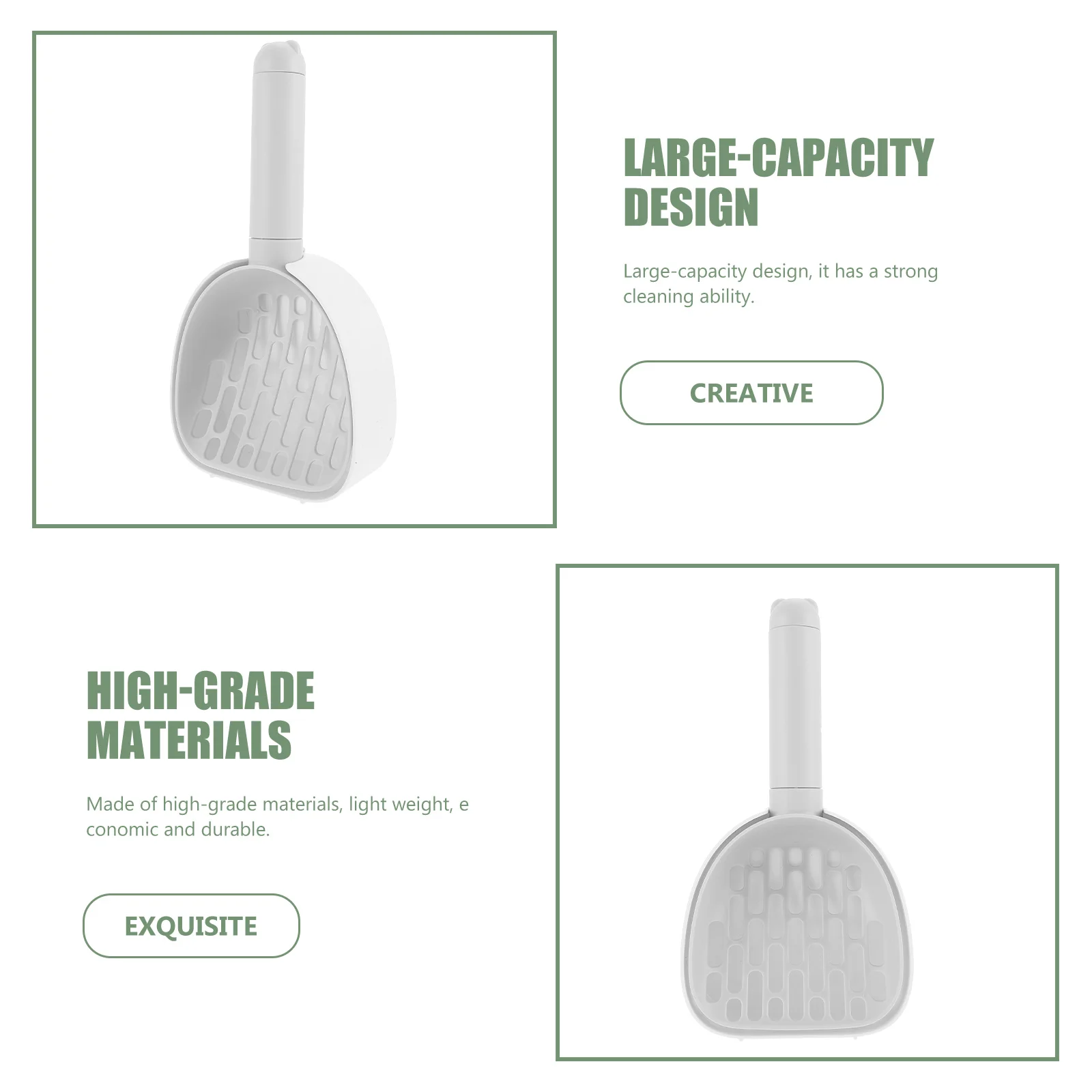 Cat Litter Multi-function Kitten Sand Scooper Plastic Dog