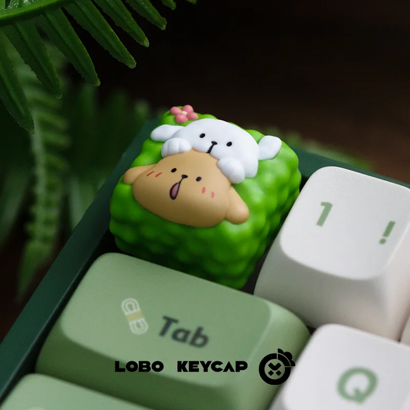 Maltese Peripheral Light-Transmitting Personalized Cute Custom Accessories Mechanical Keyboard Esc Resin Material Keycap Gifts view 6