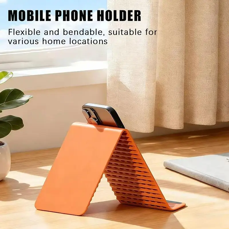Universal Mobile Phone Holder For Home Office Use Flexible Foldable Phone Stand Silicone Tablet Holder Adjustable Lazy Bracket view 5