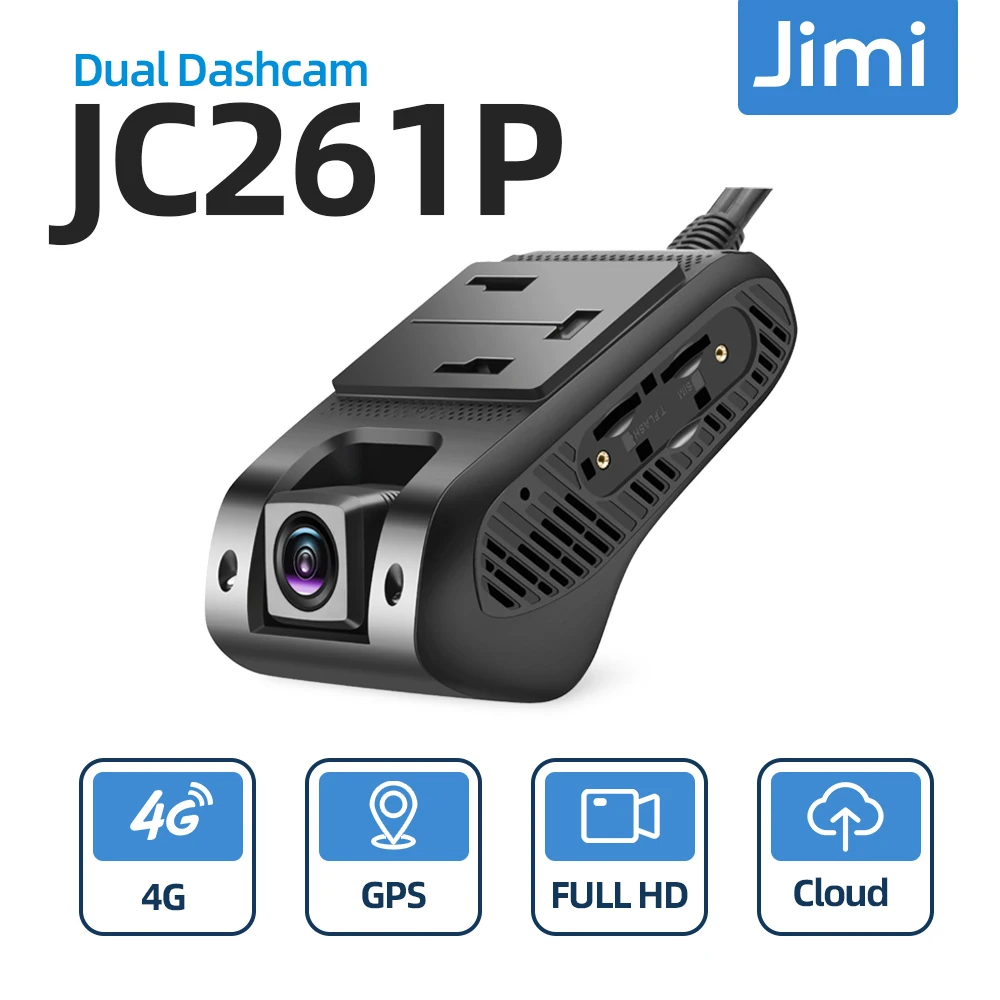 ジャバラカメラ Jimi JC261P 4G Car Camera With ADAS Live Stream HD Dual Cameras