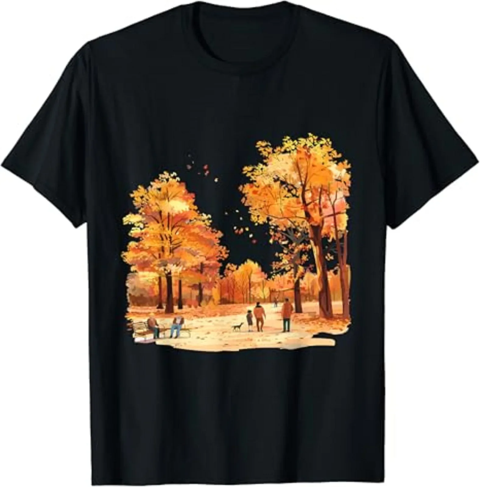 Rustic Fall Centerpiece Maple Leaf Decor Unisex T-Shirt Size S-5XL