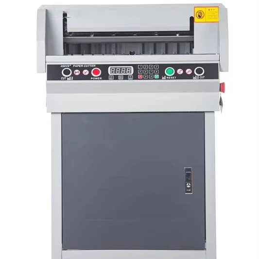 

Gold Seller FRONT G450VS+ 450mm Electric Paper Cutter Guillotine Paper Cutter for A3 A4 Electric with Numerical Control Display
