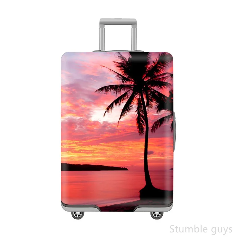 

Stretchy Washable Luggage Cover Protective Anti-Wear Suitcase Protector Useful For Leisure Trips Fits 18-32 Inch