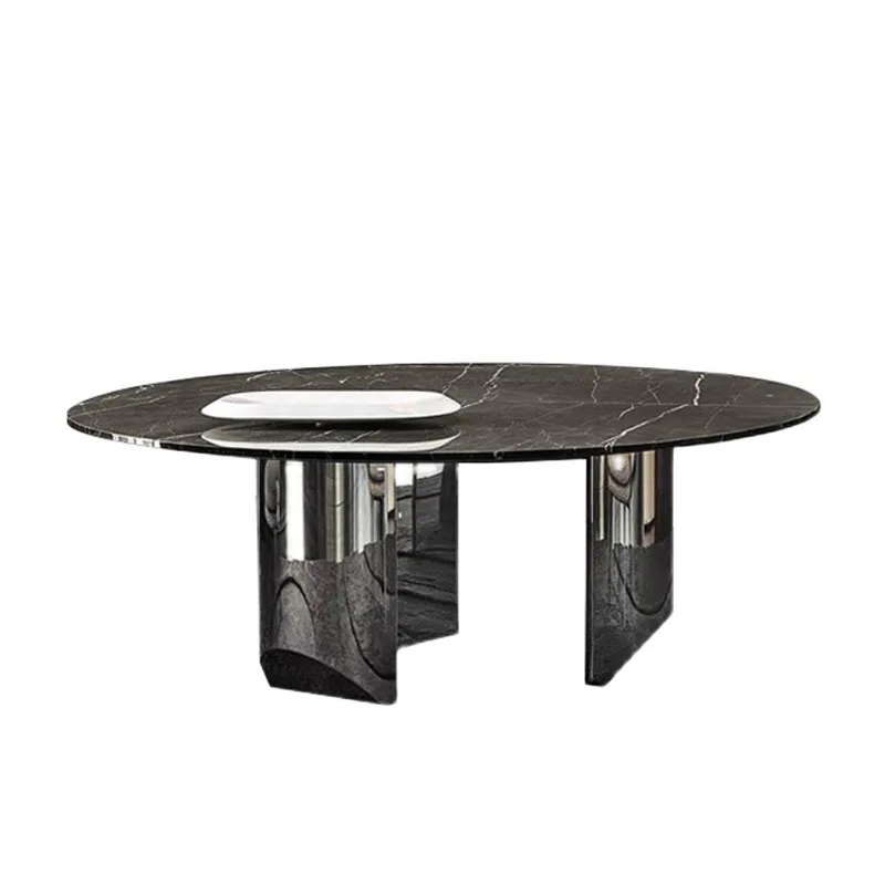 

Italian style, household, dining, dining tables and chairs, combination, light luxury, villa, model room, design