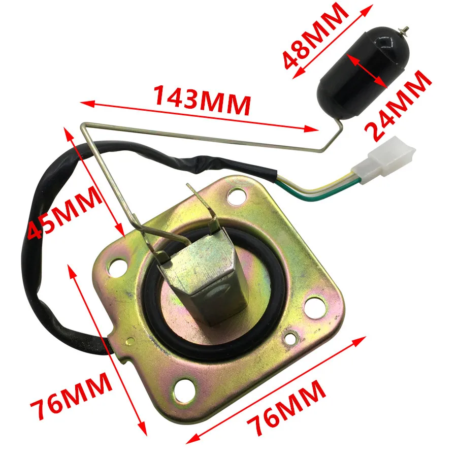 Motorcycle Fuel Gas Gauge Sensor for ZY100T WH100T HS125T HJ125 GN125H GY6125 for Honda Suzuki Haojue Dayang Yamaha Fuel Float