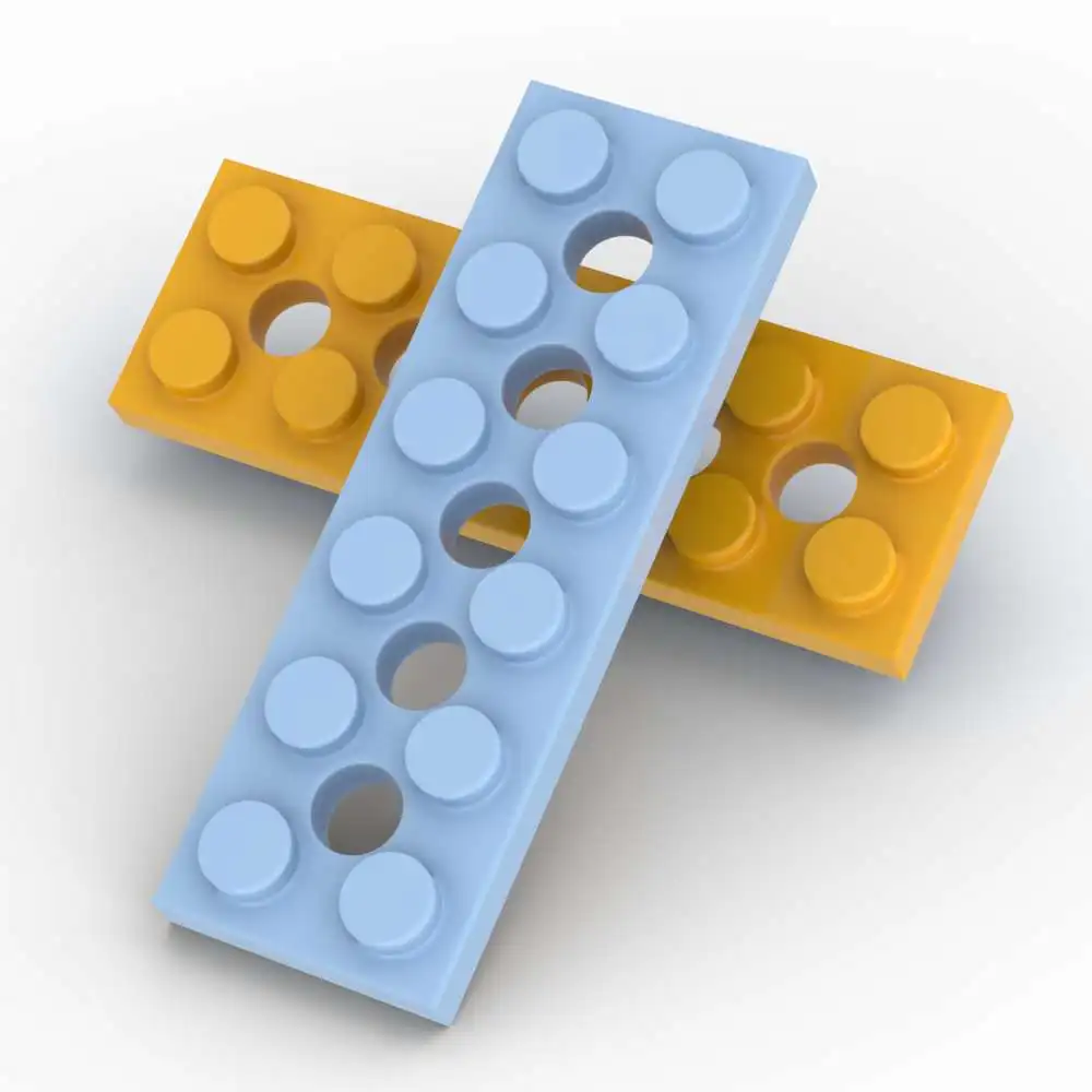 

MOC 10PCS 32001 Plate 2x6 With 5 Holes Building Block Suitable Board Bricks Fascinating Toy Adults Girls Boys Holiday Gift