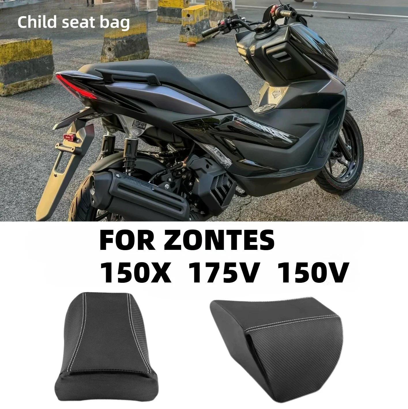 For ZONTES 175V, 150V, 150X, 368G modified fuel tank, seat cushion, children's seat, small seat bag, chair components