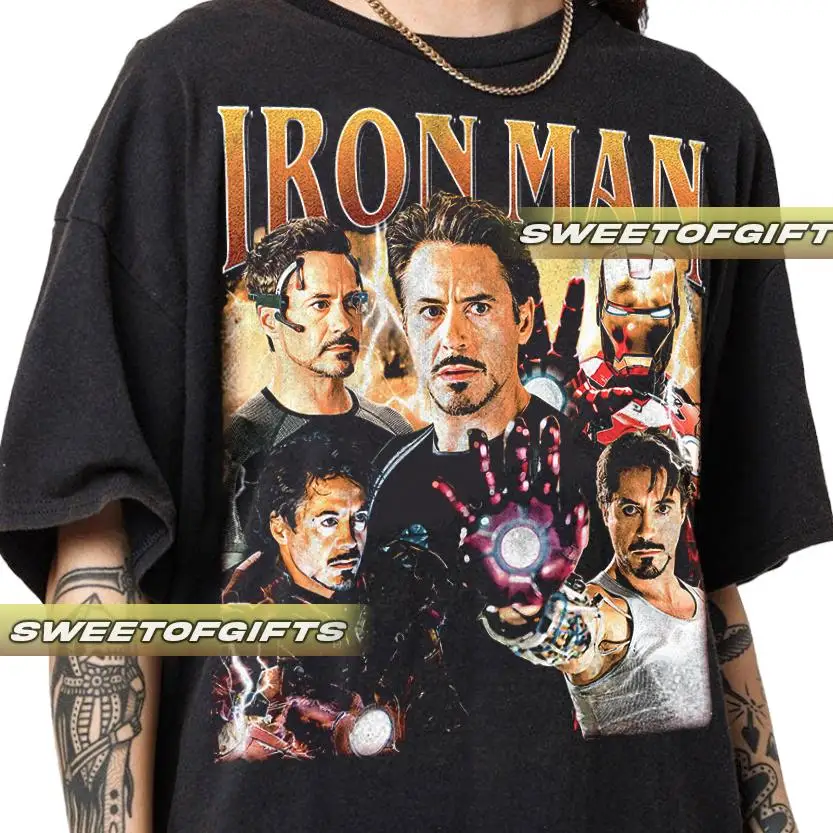 2026 Avengers Style Men's and Women's Summer Pure Cotton T-shirt Fan Style Comfortable, Breathable, High-quality Ins Y2k