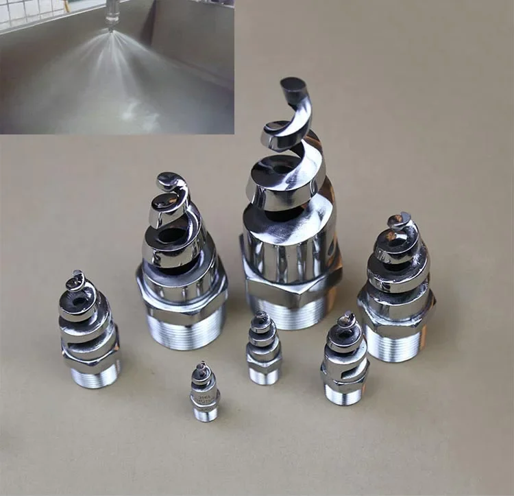 1PCS Faucet Nozzle Steel Spiral  Acid and Alkali Resistant Anti-Corrosion Desulfurization Denitration Cleaning