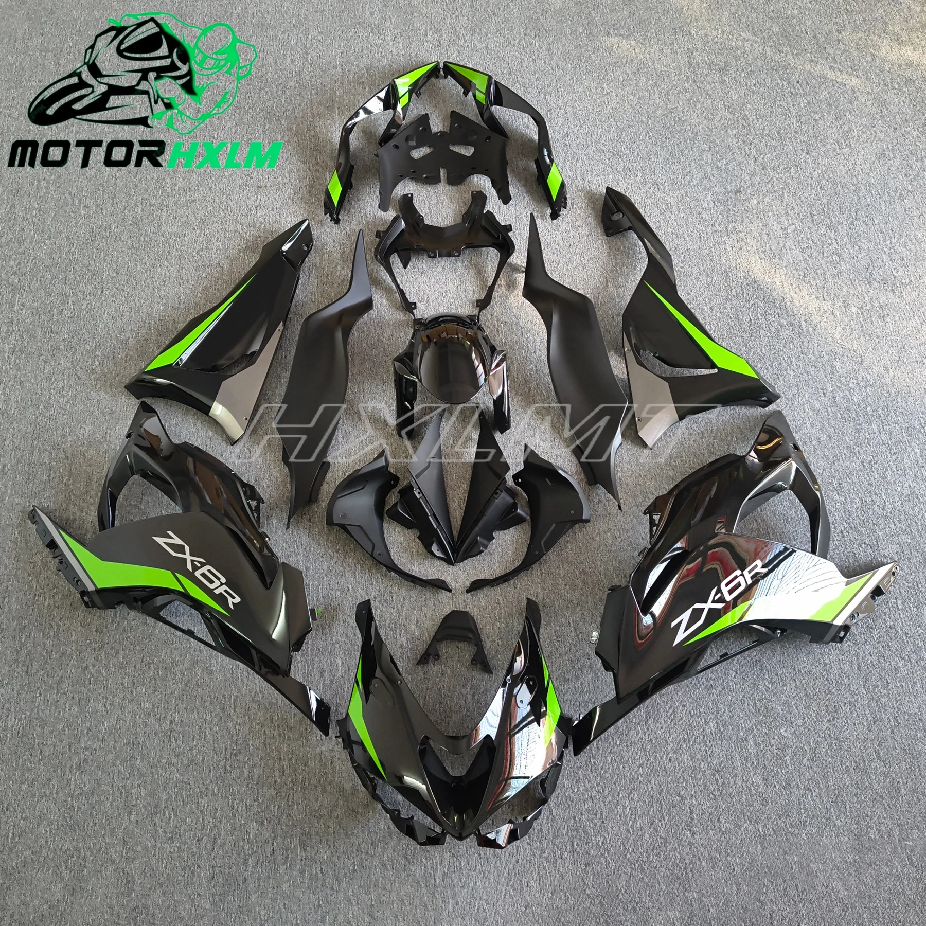 HOT NEW The ABS For KAWASAKI Ninja ZX-6R 636 2023 2024 2025 zx 6r Black Green Motorcycle Fairing kit ZX6R 23 24 25 Cowling
