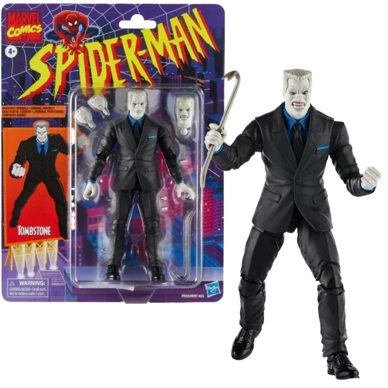 Stop Hasbro Marvel Lonnie Thompson Lincoln Spider Man Villain Genuine Marvel Legends 6-inch DIY Figurine Model Toy Movie Anime