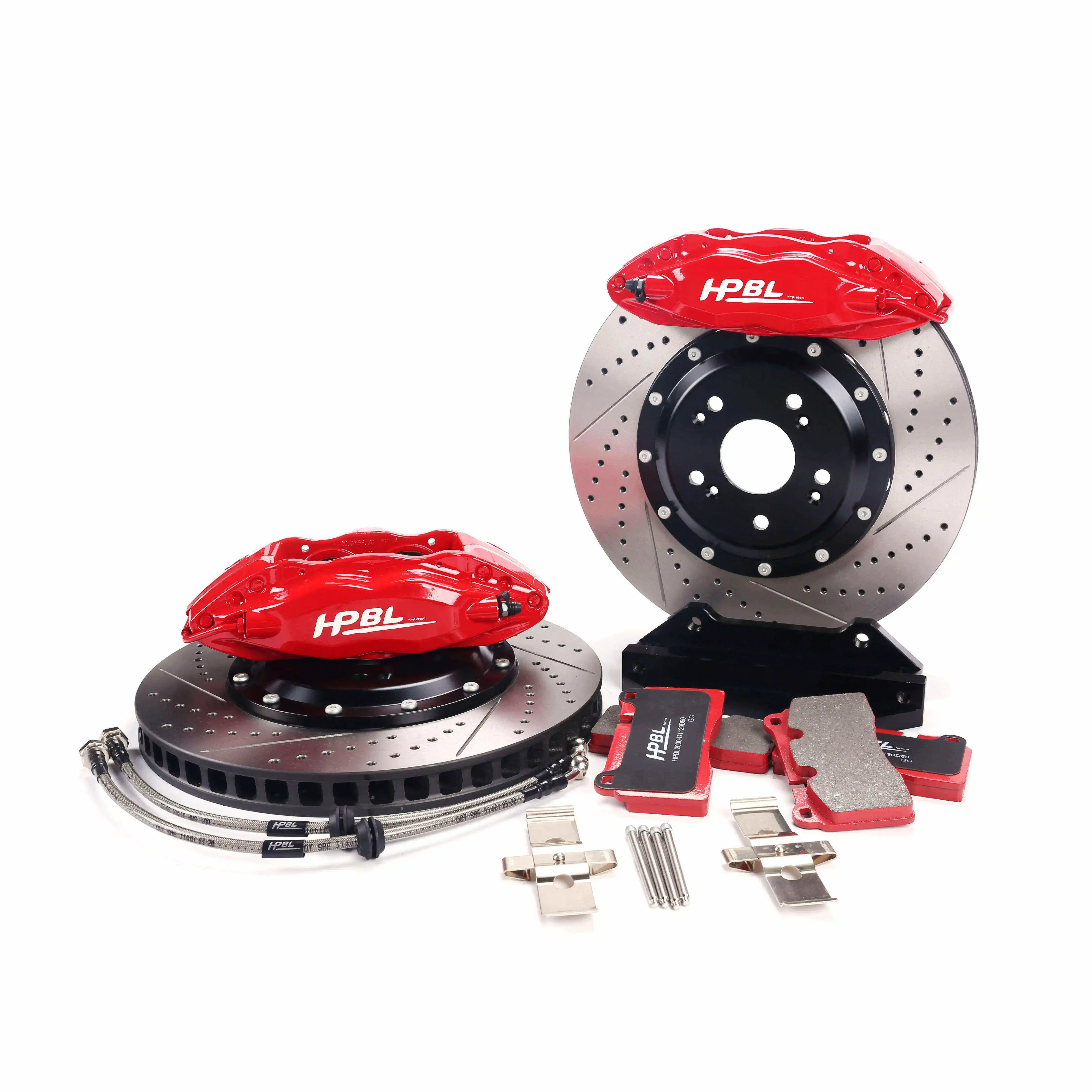 Factory Wholesale Modified 4Pot Brake System Four Piston Brake for 17-18 Inch Wheels Sport Brake Kit