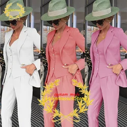 Women's Formal Suits Set, Blazer, Pants, Vest, Business Jacket, Party, Wedding Dress, Lady Outfit, 3 Pcs