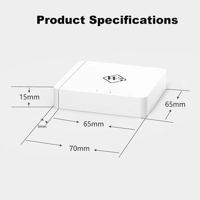 ABSU New W5 Tuya Wireless Gateway Zigbee+Bluetooth Hub Multi-Mode Enhanced Version Can Access 128+Sub Devices