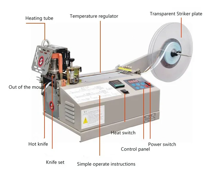 WL-102 computer tape cutting machine for elastic band/ ribbon tape /elastic tape