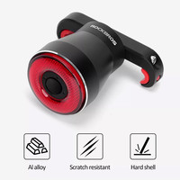 Rockbros TL907Q51 LED USB rear bicycle light with STOP under the saddle