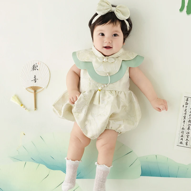 

Baby Girl Clothes For Photography 100 Days Baby Shot Props Bow Headband +Jumpsuit+ Socks 3pcs/Set Studio Shoot Photo Accessories